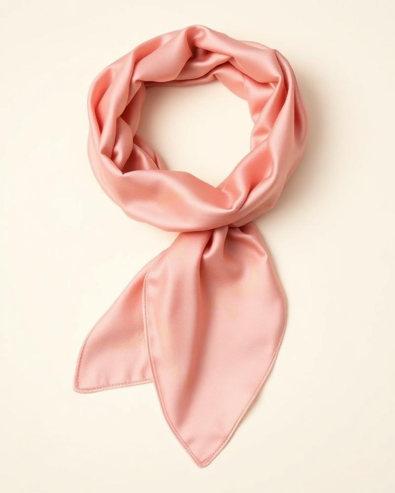 Blush Silk Hair Scarf